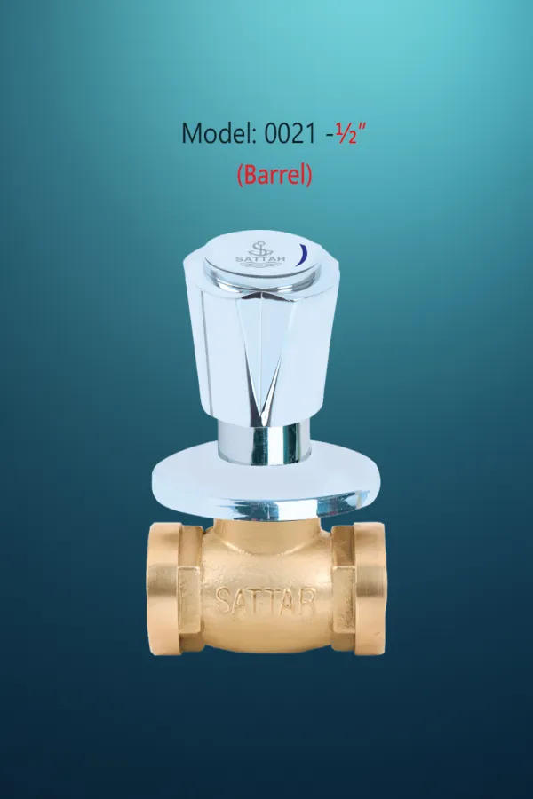 Conceal Stop Cock (Barrel) 1/2" (Coaster Series)