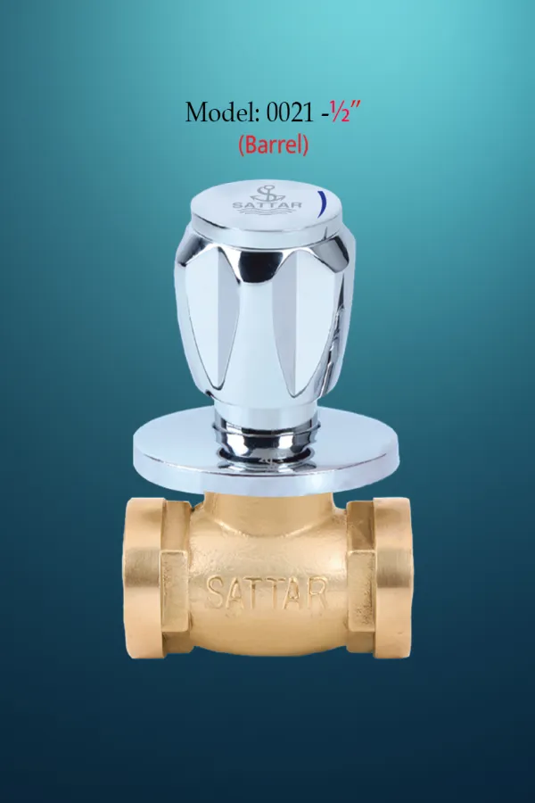 Conceal Stop Cock (Barrel) 1/2" (Deluxe Series)