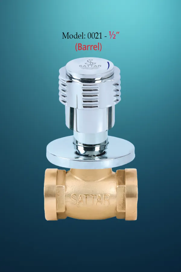 Conceal Stop Cock (Barrel) 1/2" (Star Series)