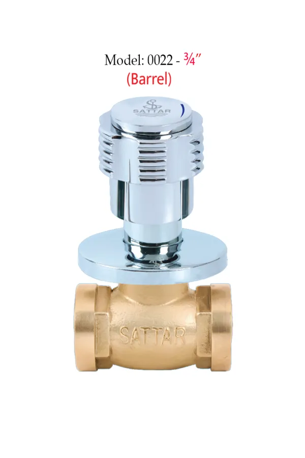 Conceal Stop Cock (Barrel) 3/4" (Star Series)