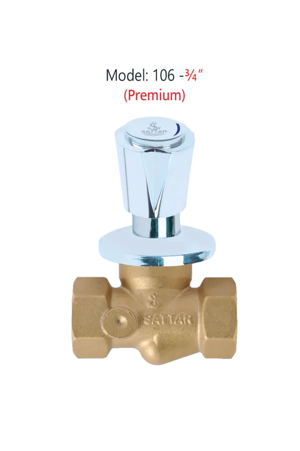 Conceal Stop Cock (Premium) 3/4" (Coaster Series)