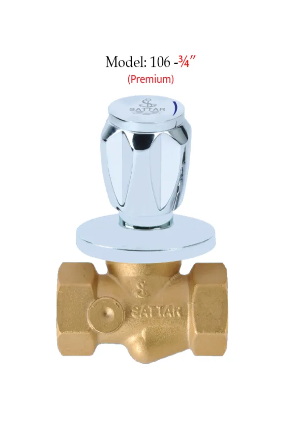 Conceal Stop Cock (Premium) 3/4" (Deluxe Series)