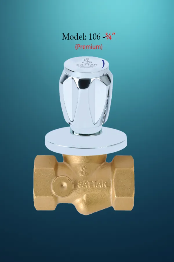 Conceal Stop Cock (Premium) 3/4" (Deluxe Series)