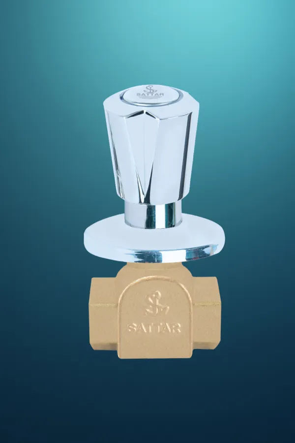 Sattar Metal Product First Image Conceal Stop Cock (Super) 3/4" (Coaster Series)