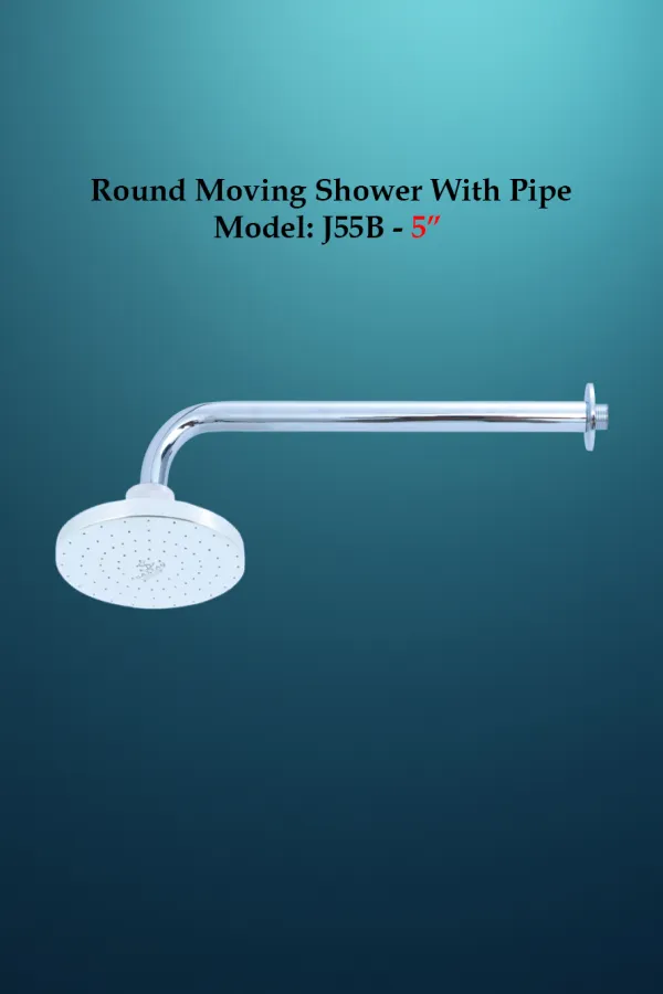 5" Round Moving Shower With Pipe (Shower Series)