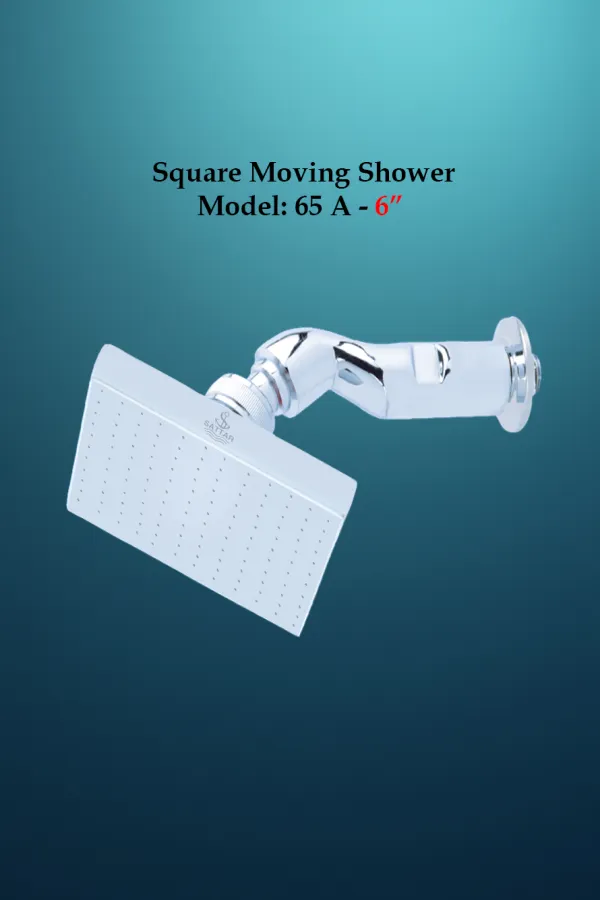6" Square Moving Shower (Shower Series)