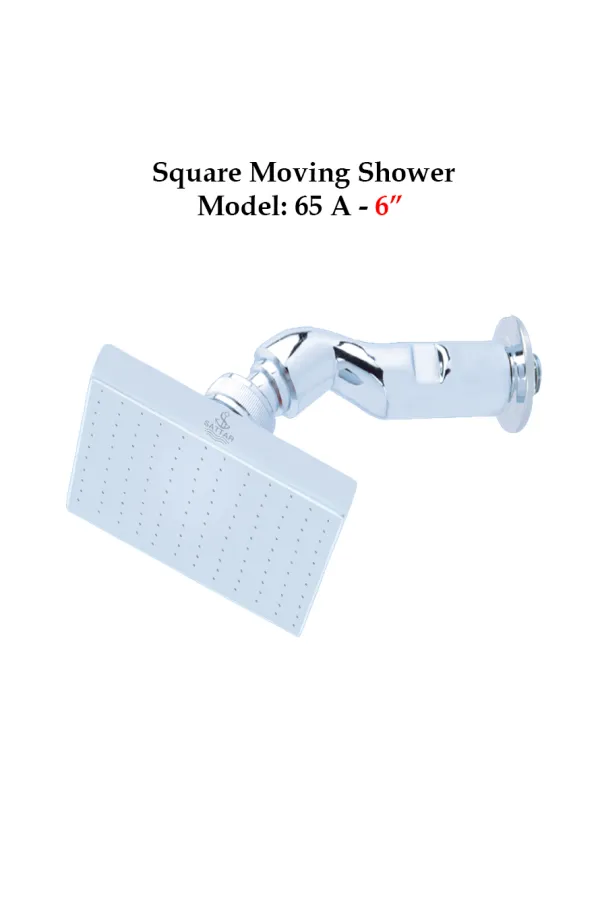 6" Square Moving Shower (Shower Series)