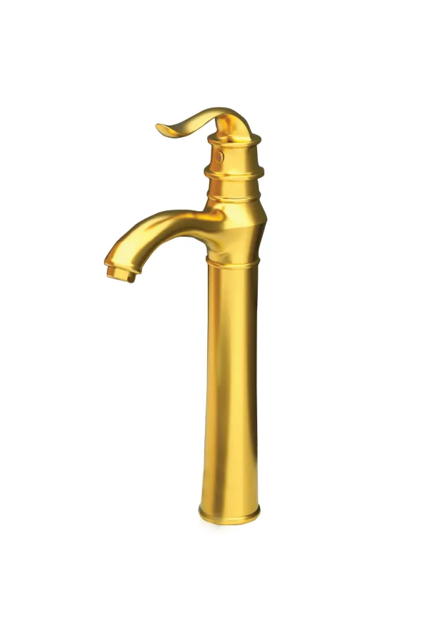PREMIUM SINGLE LEVER Basin Mixer (Gold) - 12”