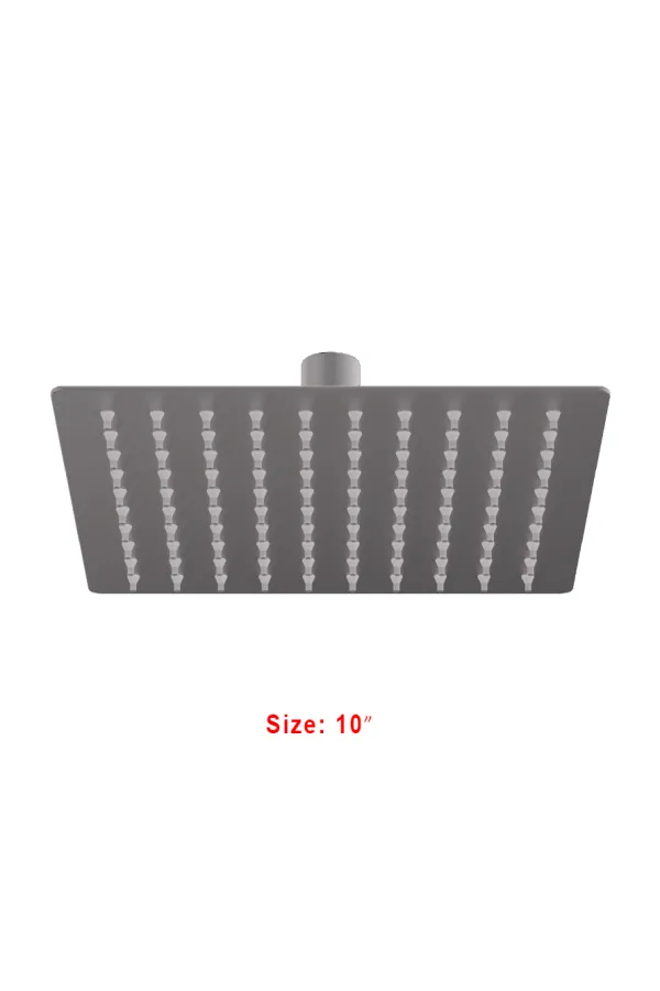 Sattar Metal Product Hover Image Square Moving Shower 10" (Gun Grey)