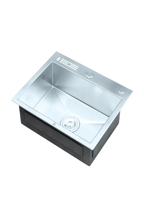 Sattar Metal Product Hover Image HKS-202 Single-Bowl Top-Mount Kitchen Sink (20″ × 16″)
