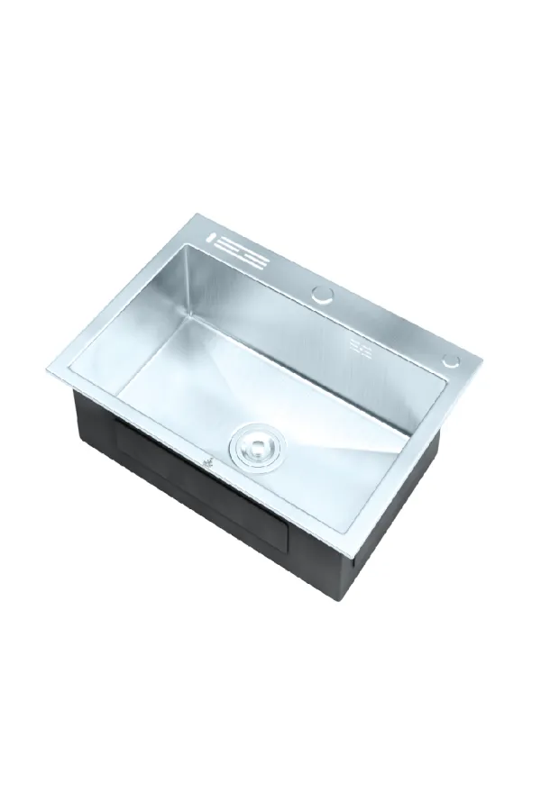 Sattar Metal Product Hover Image Single-Bowl Top-Mount Kitchen Sink (24″ × 18″)