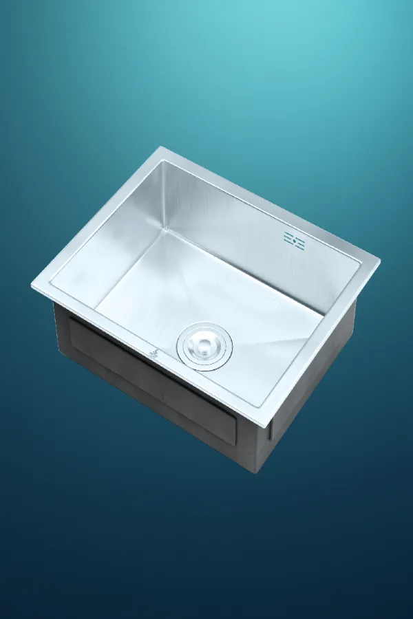 Sattar Metal Product First Image HKS-301 Single-Bowl Top-Mount Kitchen Sink (20″ × 16″)