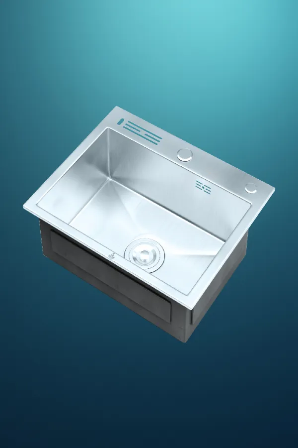 Sattar Metal Product First Image HKS-302 Single-Bowl Top-Mount Kitchen Sink (20″ × 16″)