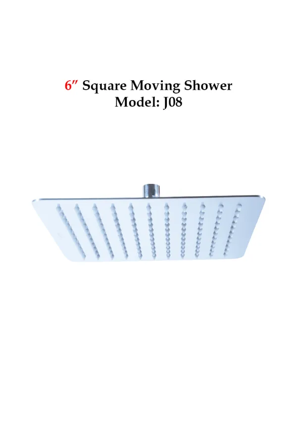 6" Square Moving Shower - Shower Series