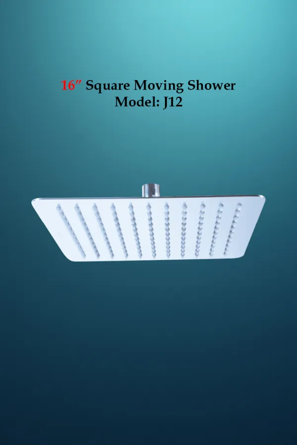 Sattar Metal Product First Image 16" Square Moving Shower - Shower Series