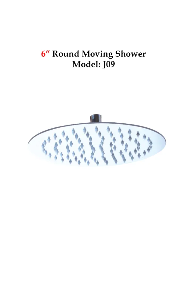 6" Round Moving Shower - Shower Series
