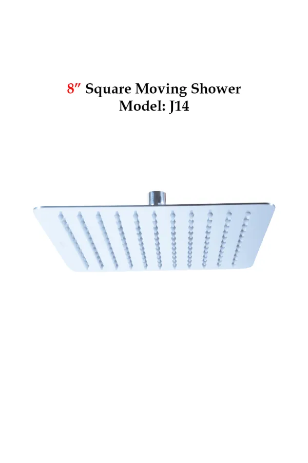 8" Square Moving Shower - Shower Series