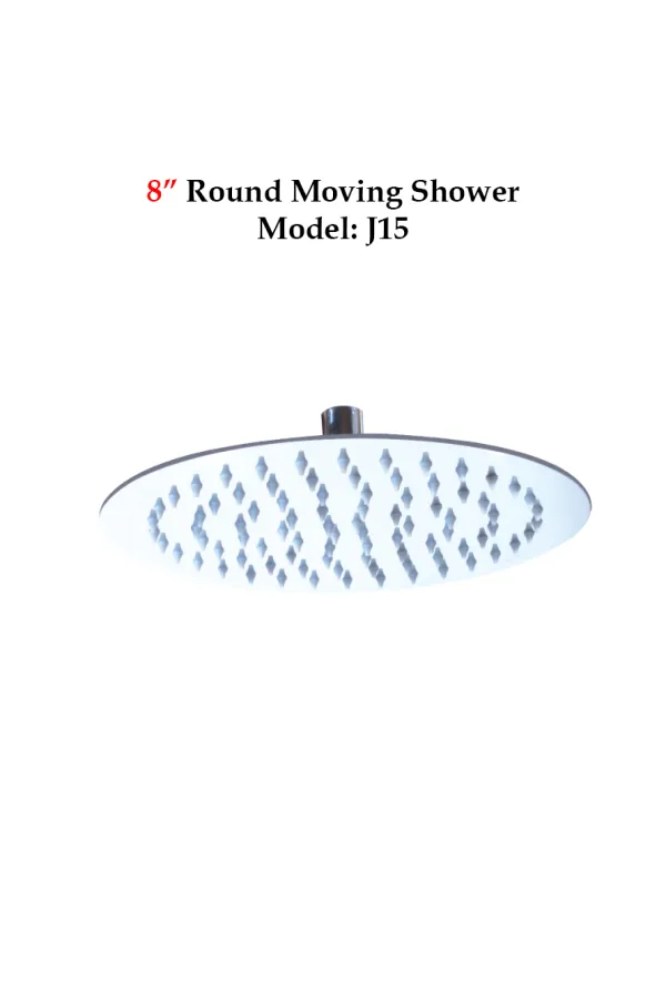 8" Round Moving Shower - Shower Series