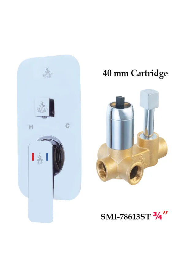 Turn Diverter Conceal Shower Mixer Body 3/4" - Shower Mixer