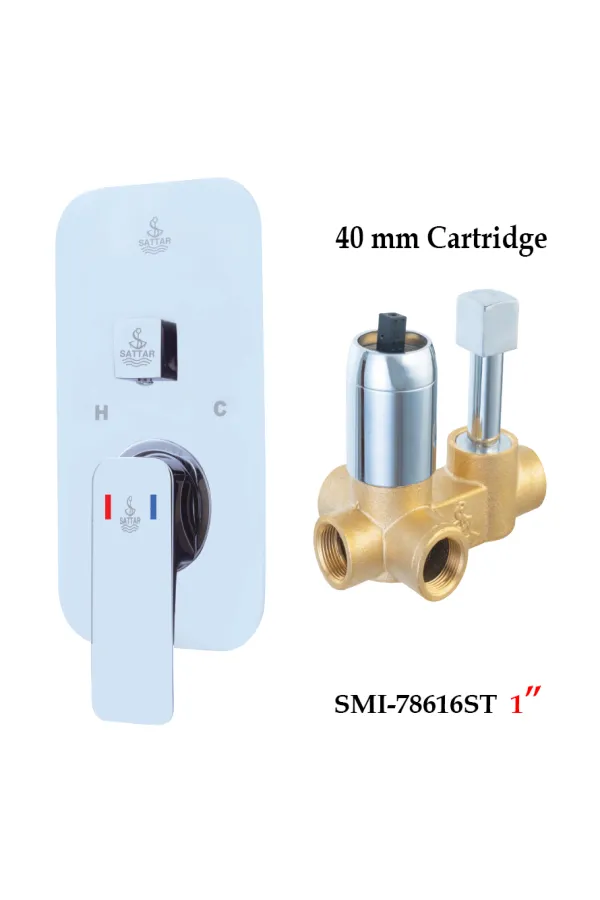 Turn Diverter Conceal Shower Mixer Body 1" - Shower Mixer