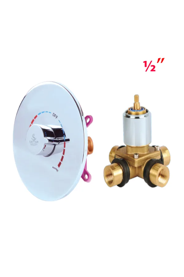 Temperature Controller Shower Mixer Set 1/2" - Shower Mixer