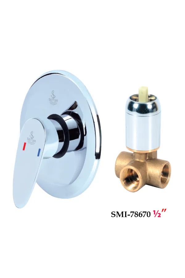 Single Lever Conceal Shower Mixer (3 Line) 1/2" - Shower Mixer