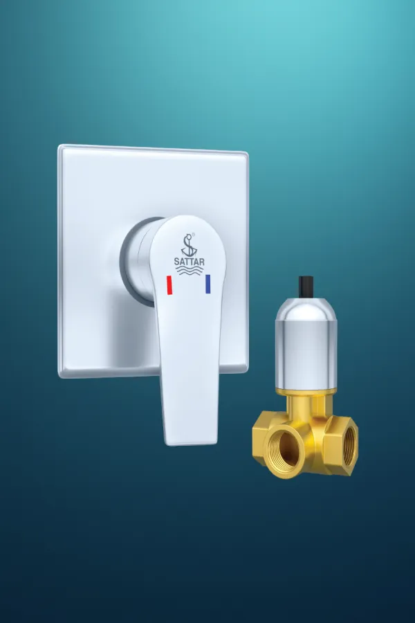 Sattar Metal Product First Image Single Lever Conceal Shower Mixer (3 Line) 3/4" - Shower Mixer