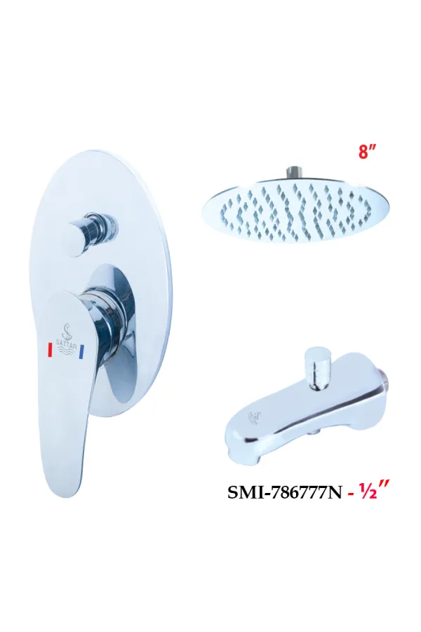Single Lever Conceal Shower Mixer Set 1/2"- Shower Mixer