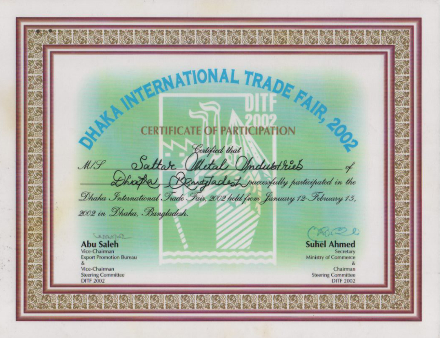 Certificate · January 2002