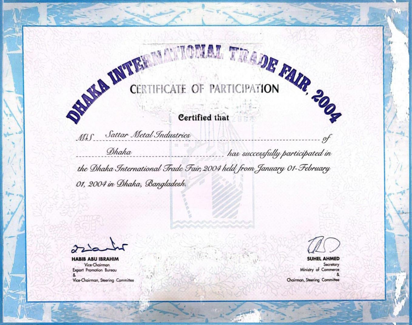 Certificate · January 2004