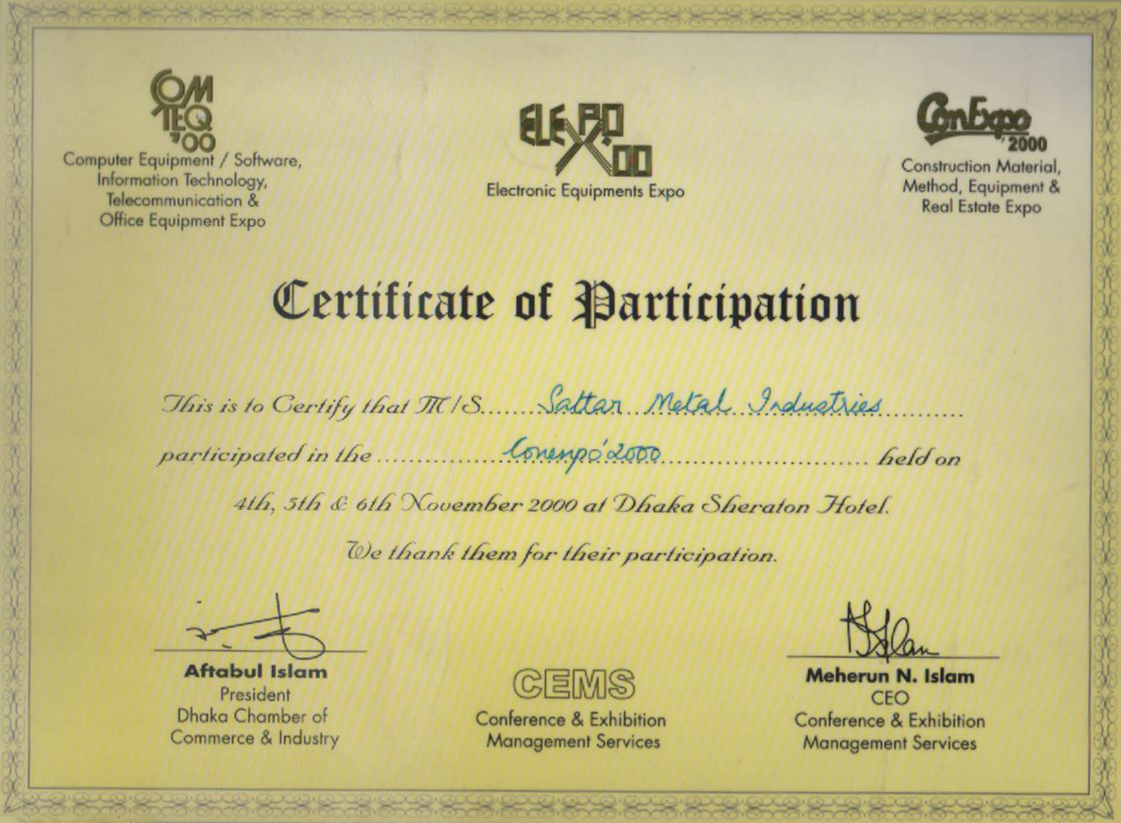 Certificate · October 2005